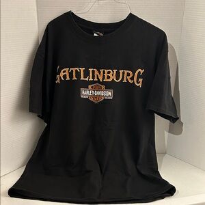 Harley-Davidson Black/Orange T-Shirt Men’s Large